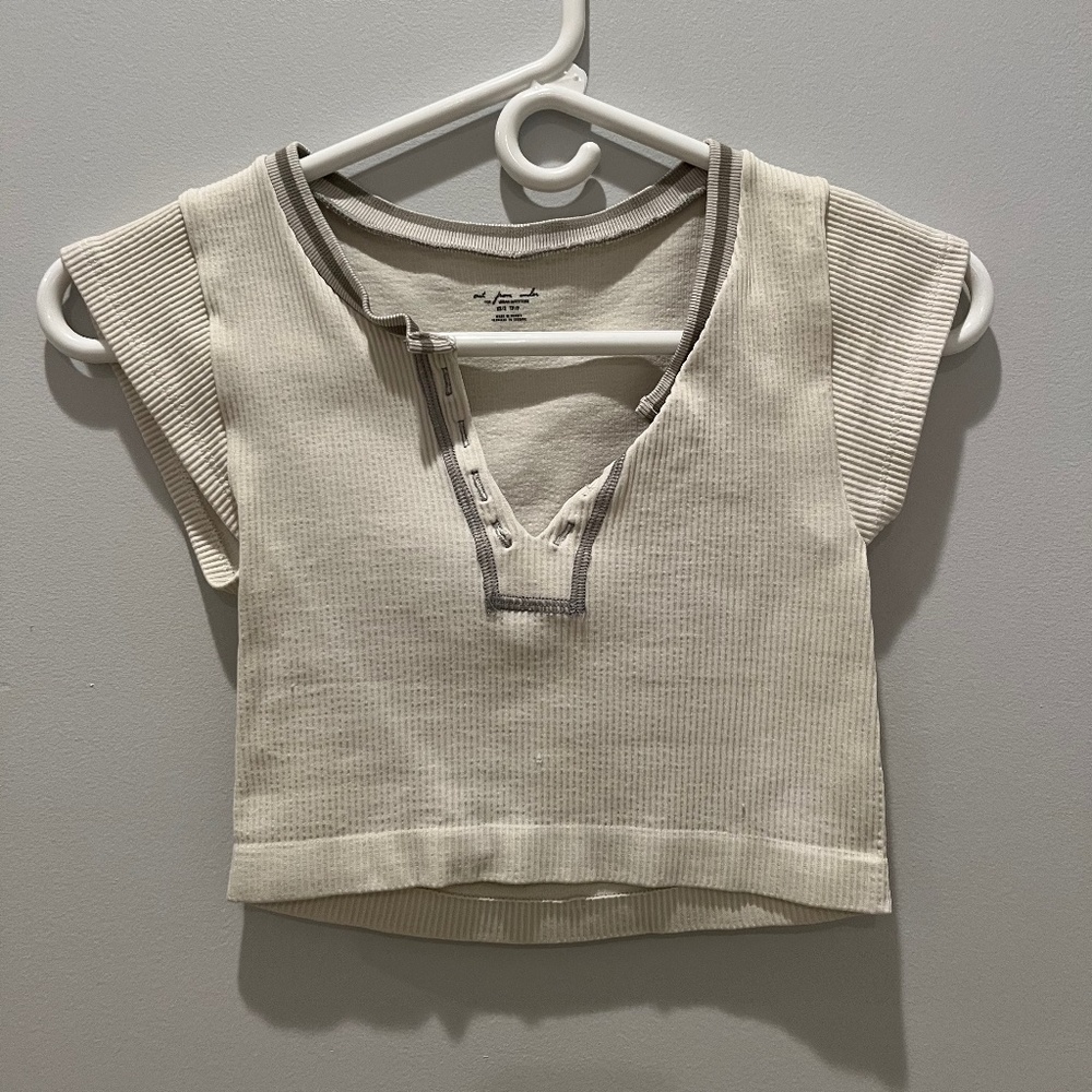 Out from under crop top